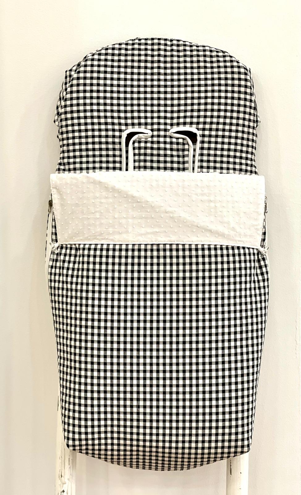 509491SACO SILLA VICHY NEGRO Y BLANCO